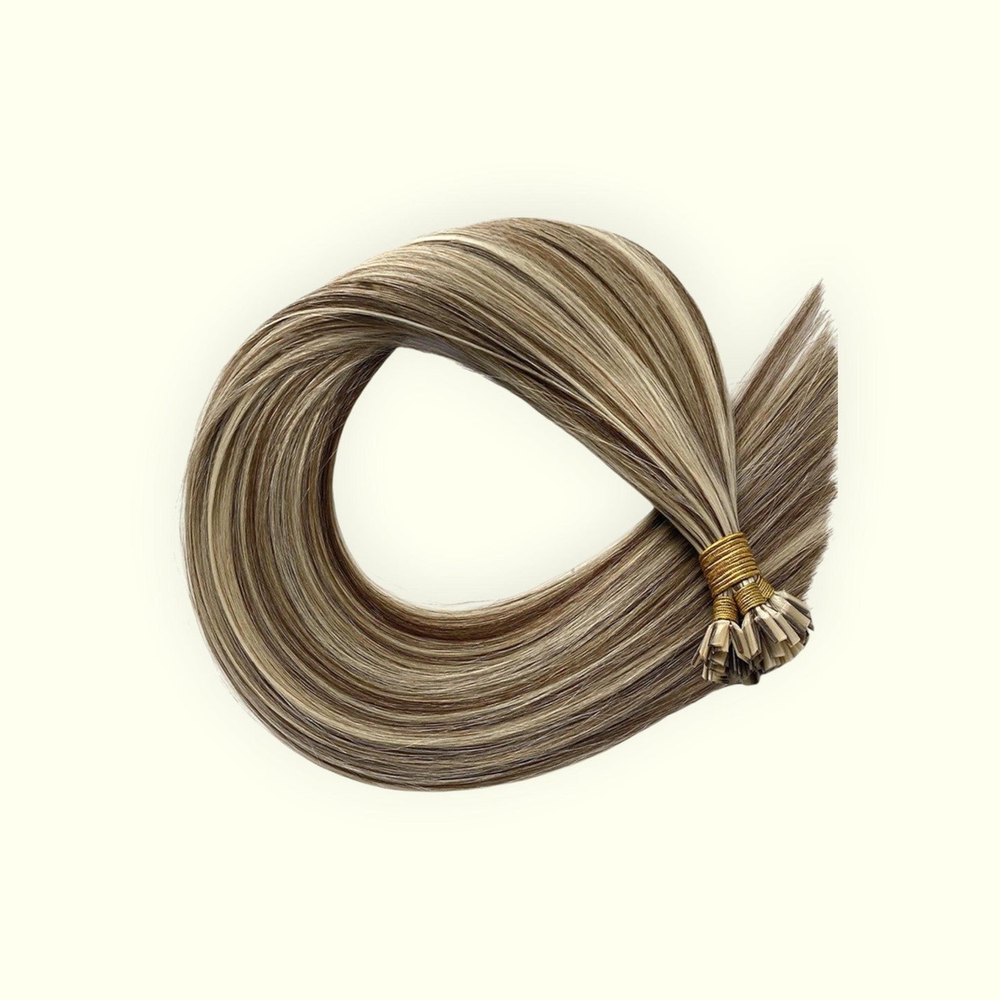 Cinnamon Bronde Piano P6/22 Keratin Flat Tip Hair Extensions | Real Hair Co