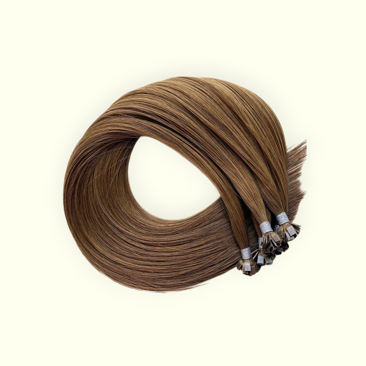 Chestnut Brown #6 Keratin Flat Tip Hair Extensions | Real Hair Co