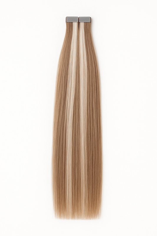 P8/60 Bronde with Platinum Ends Tape-In Hair Extensions – Remy Human Hair – Same Day Shipping