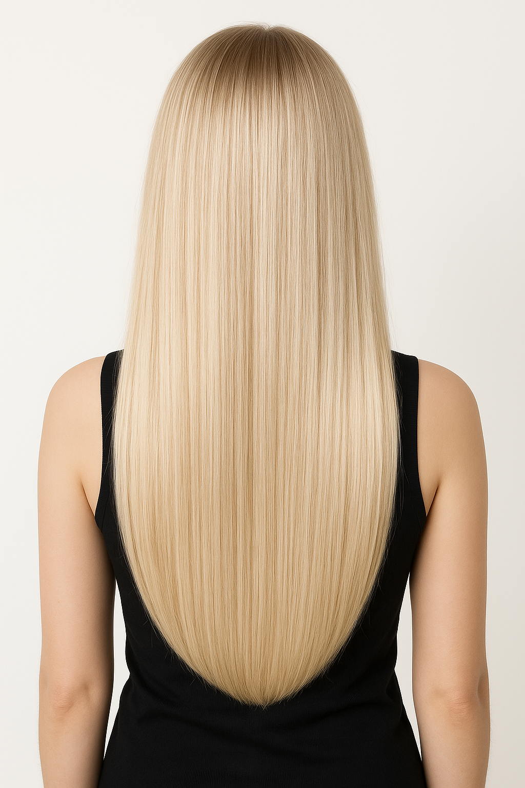 #60 Platinum Blonde Tape-In Hair Extensions – Remy Human Hair – Same Day Shipping