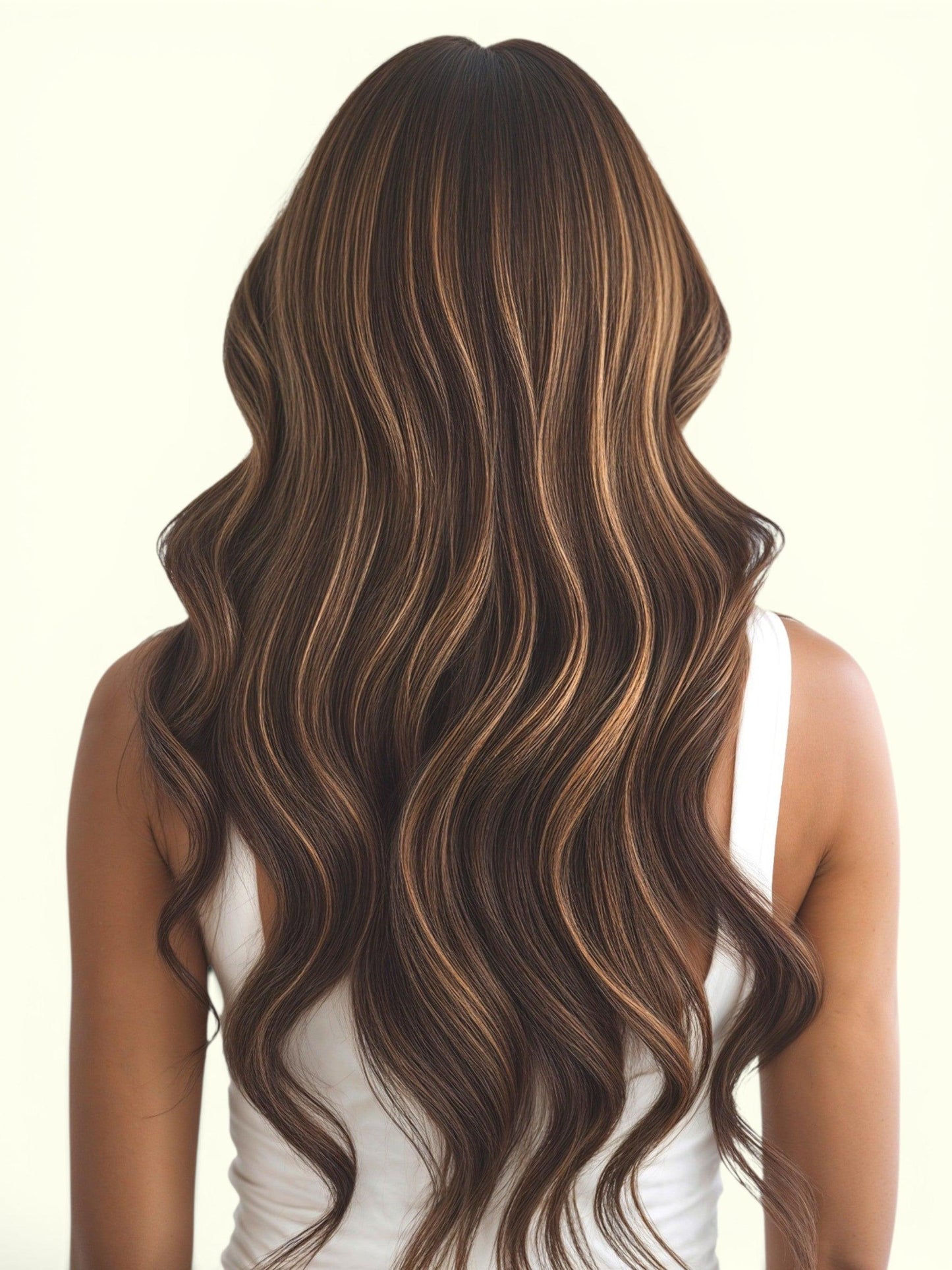 Dark Chocolate Piano P2/4 Micro Tip Hair Extensions – Remy Human Hair | Real Hair Co