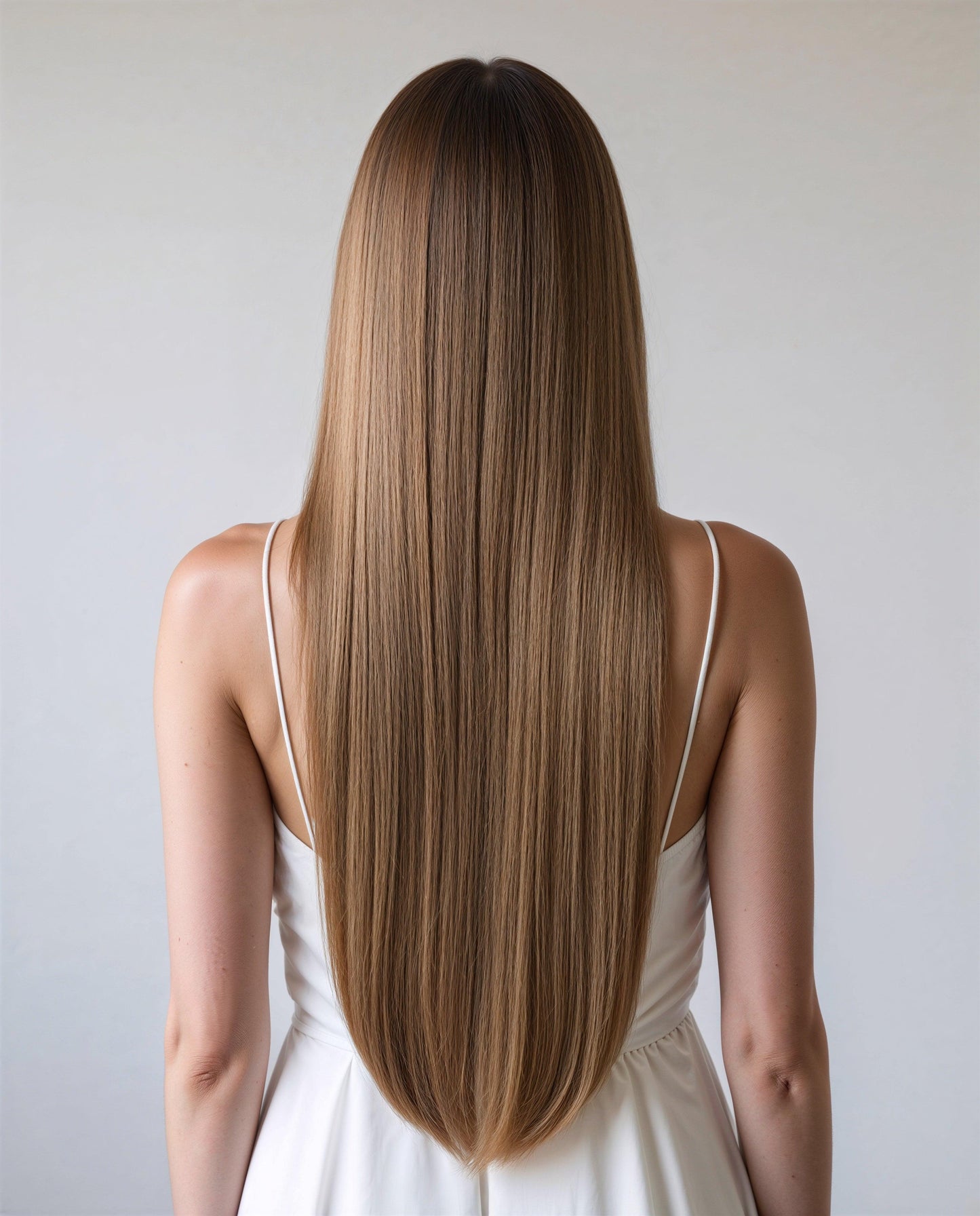 Medium Golden Brown #10 Keratin Flat Tip Hair Extensions | Real Hair Co