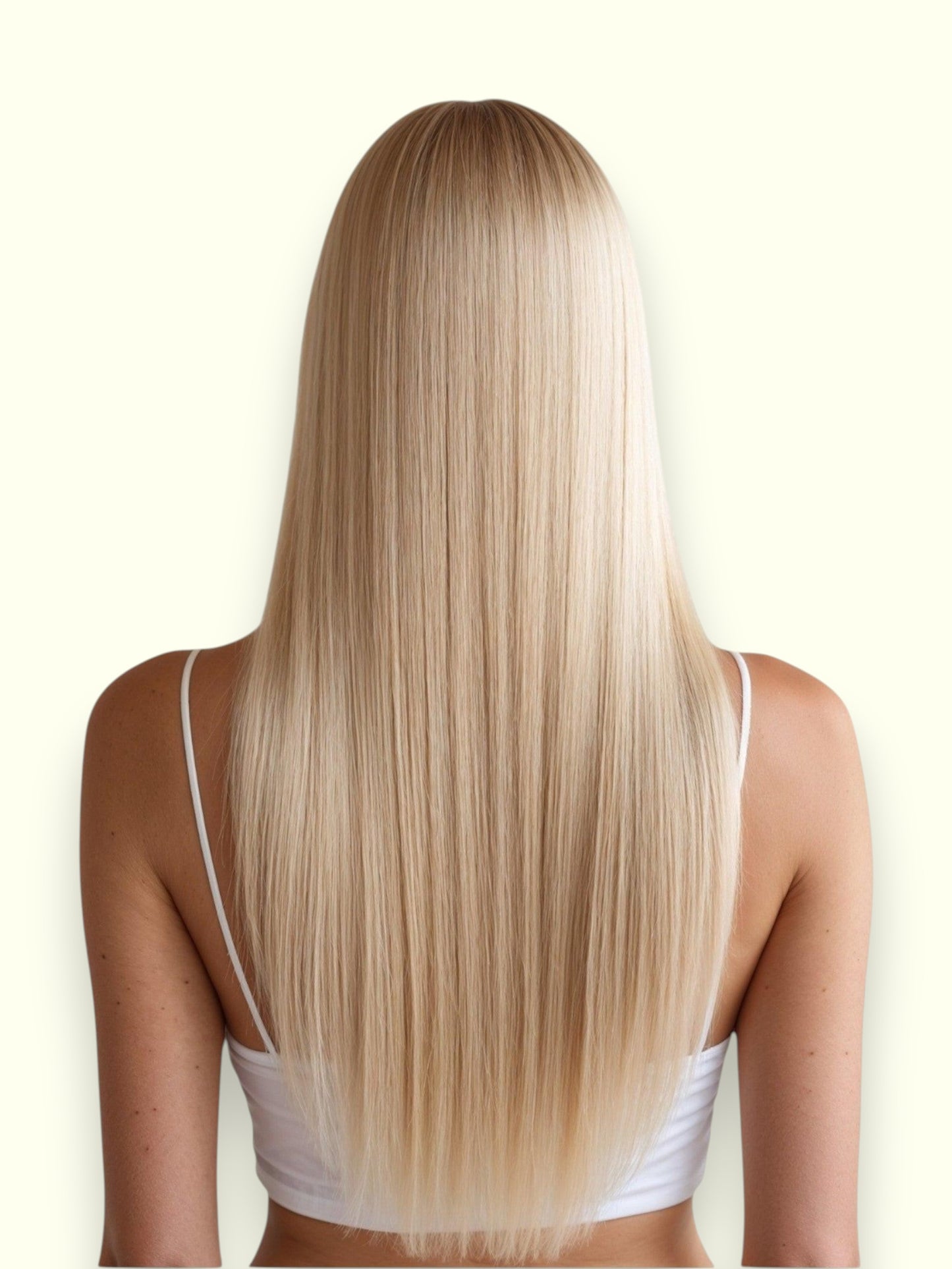 Swedish Blonde #20 Hair Extensions On Model Result | Real Hair Co
