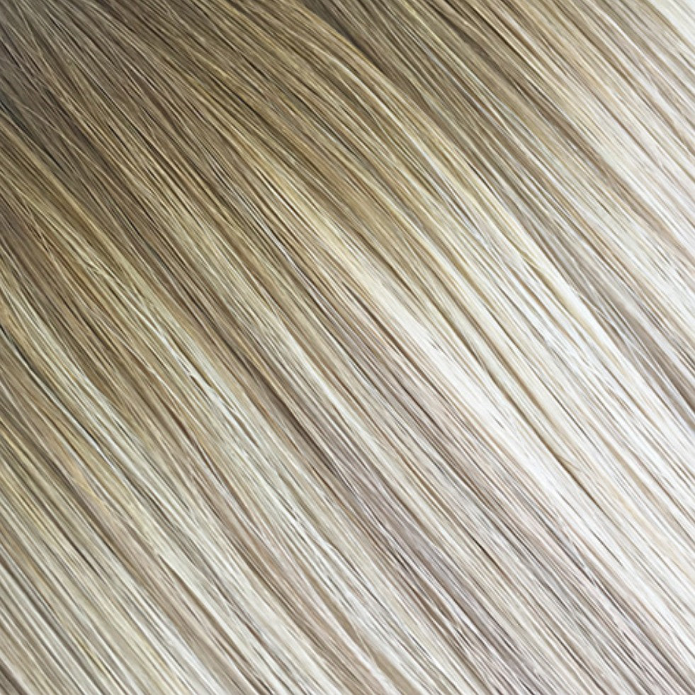 Balayage Medium blonde T8-14/60 High-Quality Nano Ring Hair Extensions | Real Hair Co