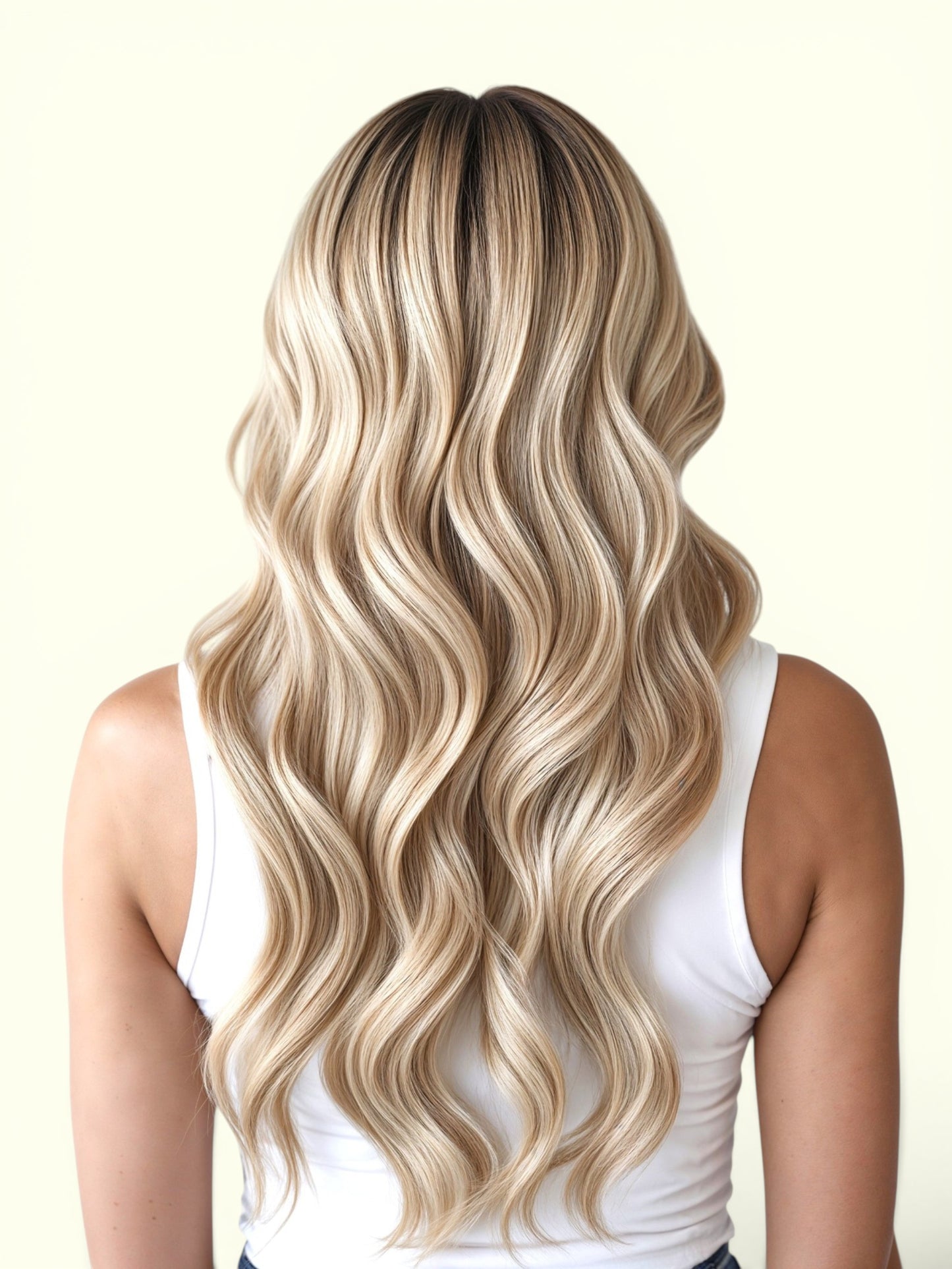 Chocolate Champagne Balayage T4-P18/60 Hand Tied Weft Hair Extensions – Remy Human Hair | Real Hair Co