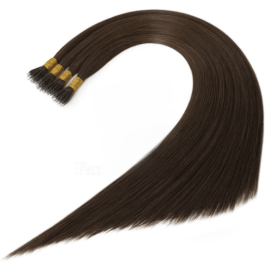 Ash Brown #5 High-Quality Nano Ring Hair Extensions | Real Hair Co.