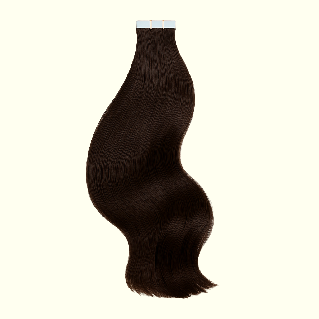 #1B Soft Black Tape-In Extensions – Remy Human Hair – Same Day Shipping