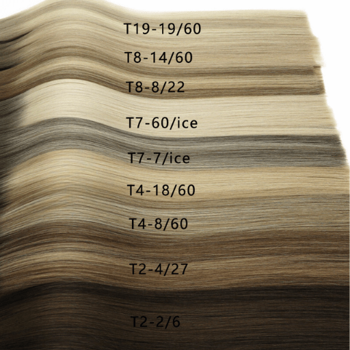 Balayage Dark Blonde and light blonde - T8-8/22 - High-Quality Nano Ring Hair Extensions | Real Hair Co.