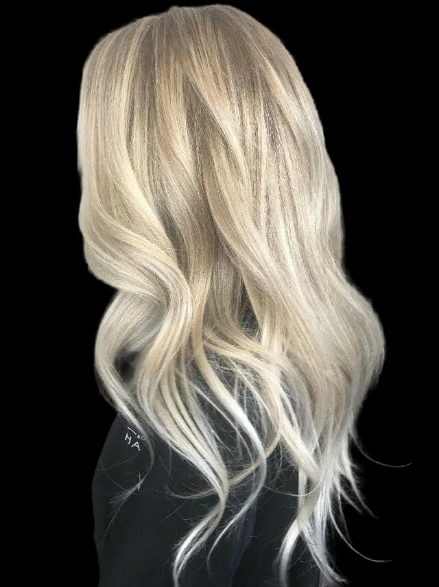Balayage Mixed light blonde - T19-19/60 High-Quality Nano Ring Hair Extensions | Real Hair Co.