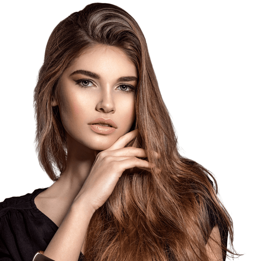 Chestnut Brown #6 High-Quality Nano Ring Hair Extensions | Real Hair Co.
