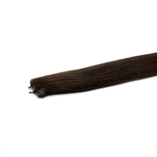 Chocolate Brown #2 Hand Tied Weft Hair Extensions – Remy Human Hair | Real Hair Co
