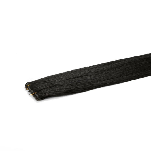 Natural Black #B Hand Tied Weft Hair Extensions – Remy Human Hair | Real Hair Co