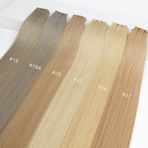 Honey Blonde #27 Ultra-Thin Mini Weft Hair Extensions | Real Hair Co.