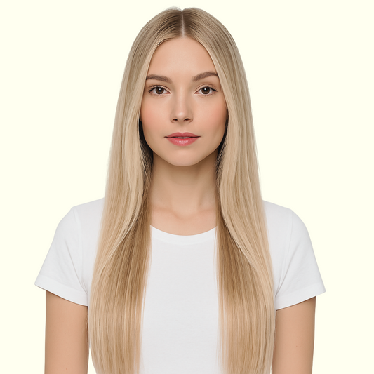 Mixed light blonde M18/60 keratin flat tip Hair Extension