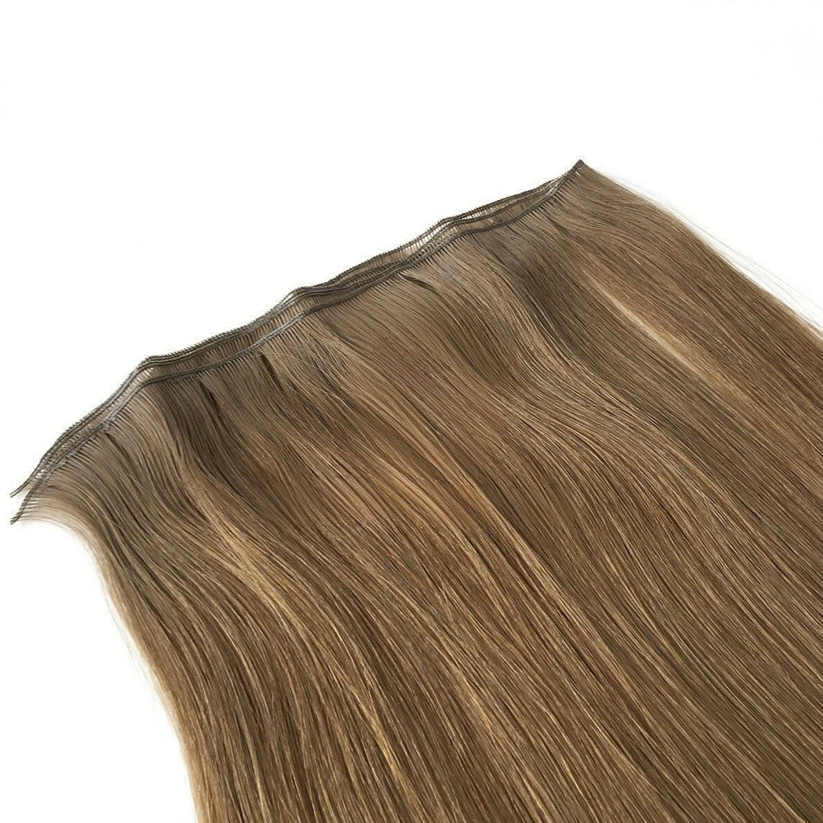 Medium Ash Brown - #8a - Ultra-Thin Mini Weft Hair Extensions | Real Hair Co.
