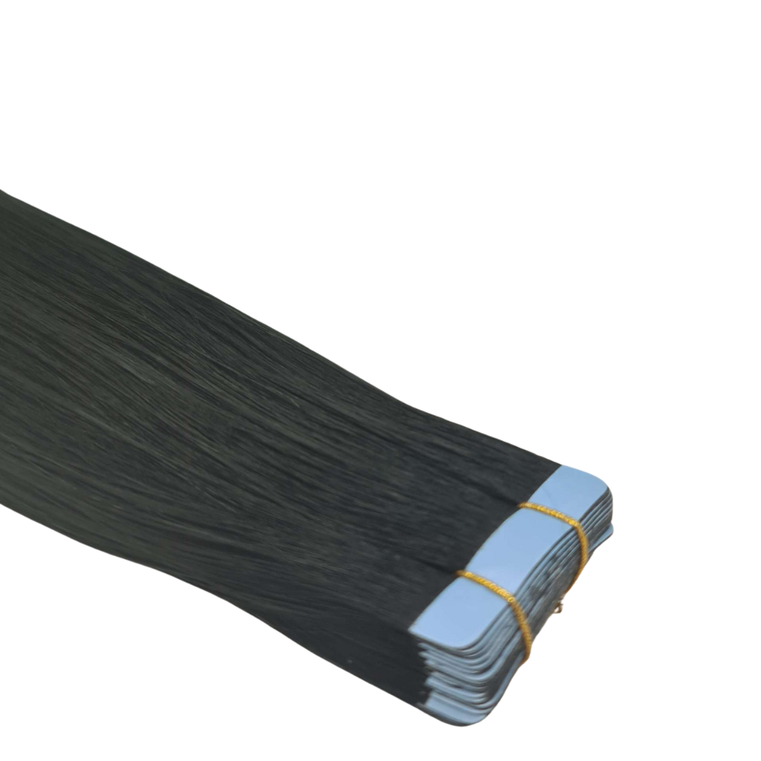 Black #1 Premium Tape Hair Extensions – Ready to Ship | Real Hair Co