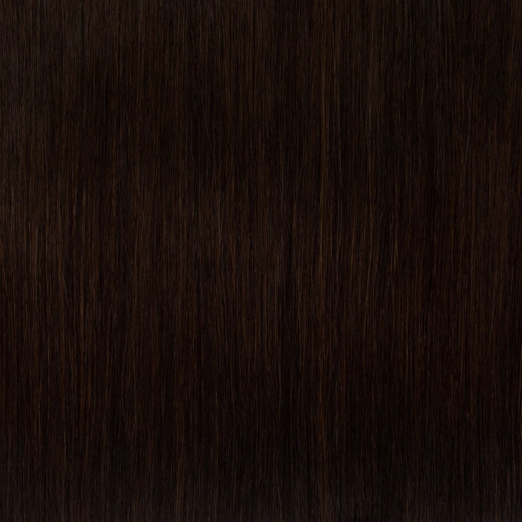 Dark Brown #2 keratin flat tip Hair Extension - REAL HAIR CO
