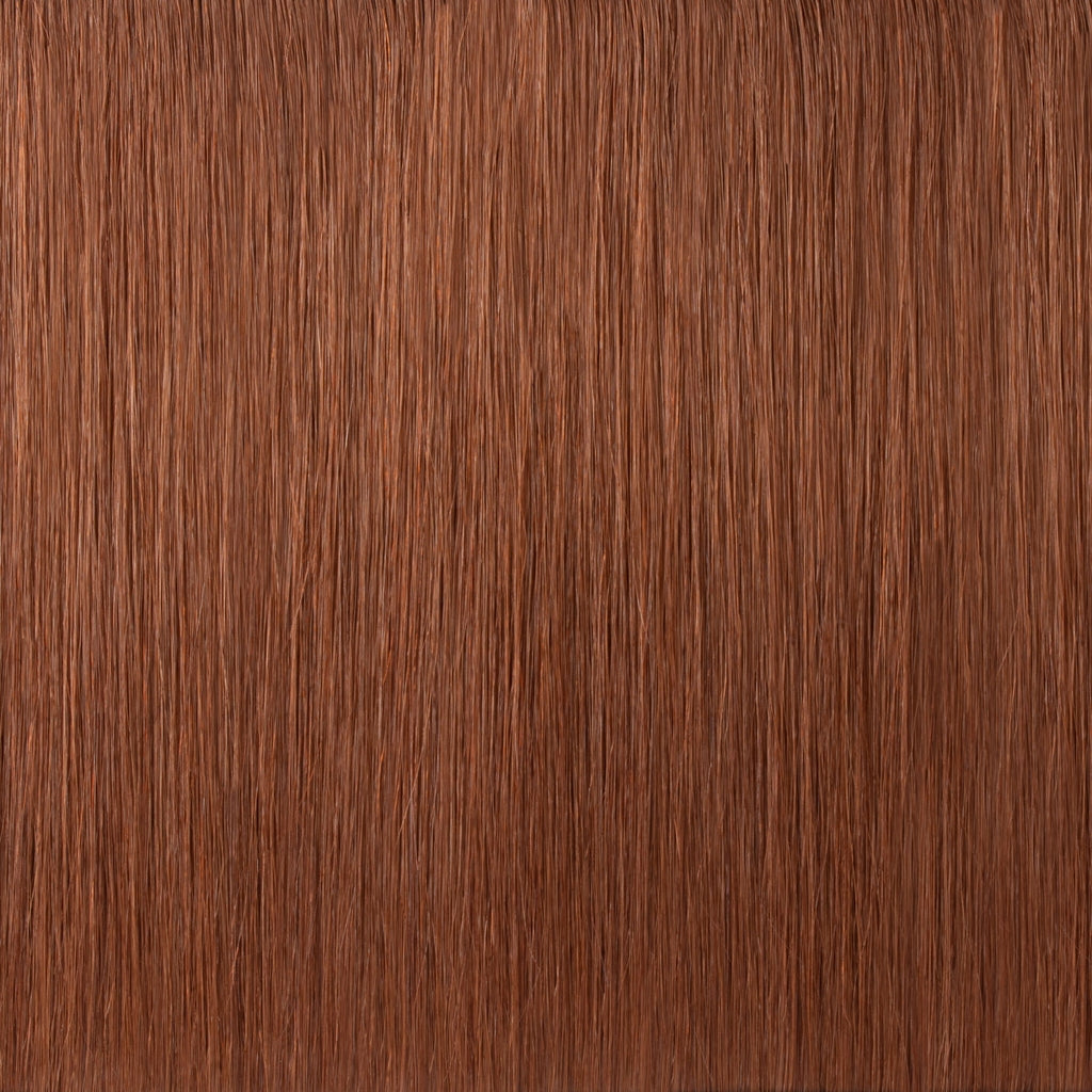 Rich Copper Auburn #33 keratin flat tip Hair Extension - REAL HAIR CO