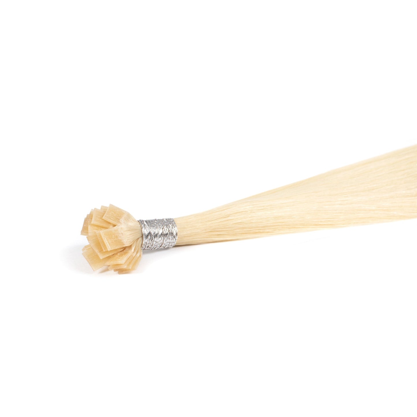 Platinum Blonde #60 keratin flat tip Hair Extension - REAL HAIR CO