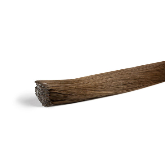 Chestnut Brown #6  Russian Invisible Tape Hair Extension.