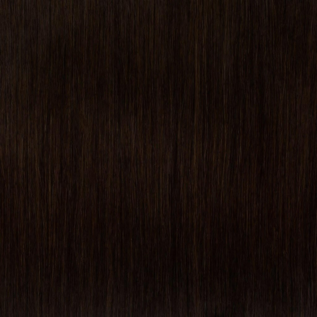 Dark Brown #2 High-Quality Nano Ring Hair Extensions | Real Hair Co.