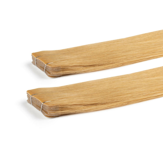 Light Ash Blonde #22  Russian Invisible Tape Hair Extension.