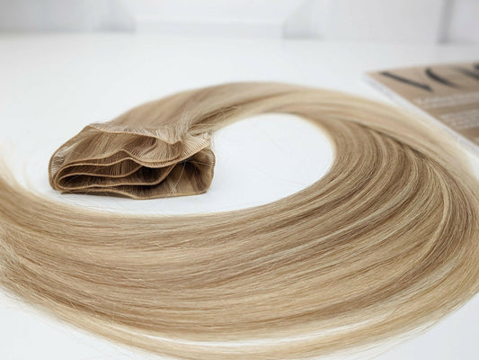 Piano #18/60 Ultra-Thin Mini Weft Hair Extensions | Real Hair Co.