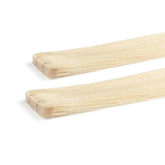 Platinum Blonde #60  Russian Invisible Tape Hair Extension.
