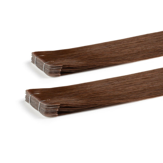 Rich Copper Auburn #33  Russian Invisible Tape Hair Extension.