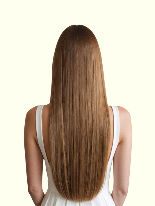 Warm Light Brown #12 Nano Ring Hair Extensions | Real Hair Co