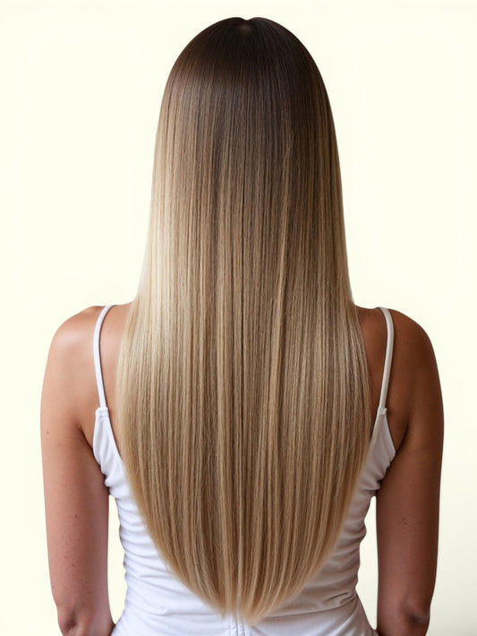Dark Blonde #14 Nano Ring Hair Extensions 20" – Remy Human Hair | Real Hair Co