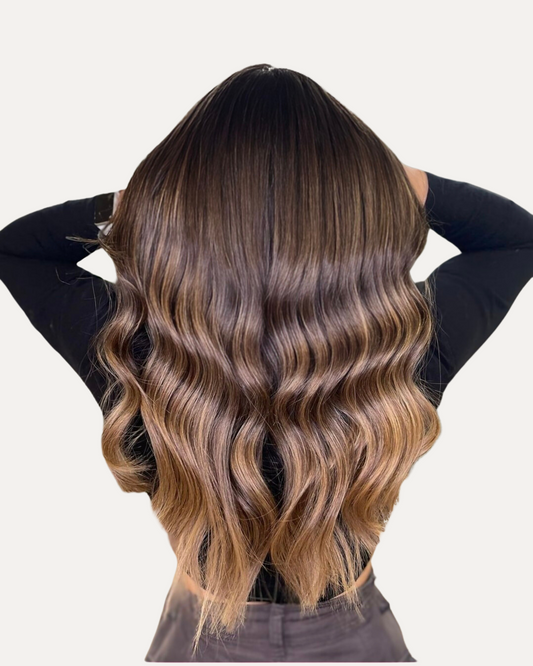 Rooted Balayage T8- 8/22 Ultra-Thin Mini Weft Hair Extensions | Real Hair Co - REAL HAIR CO