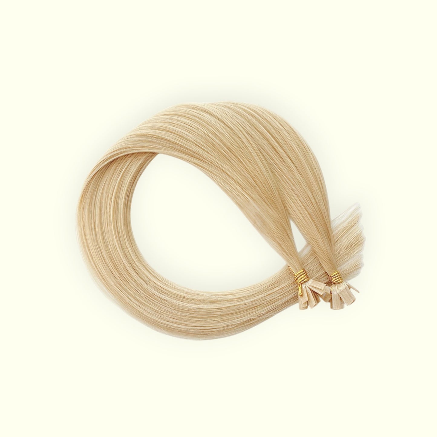 Golden Blonde #24 Keratin Flat Tip Hair Extensions | Real Hair Co
