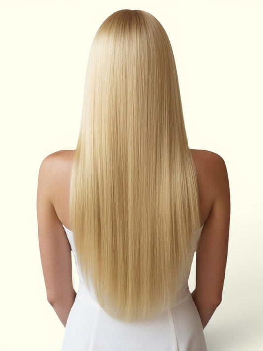 Golden Blonde #24 Nano Ring Hair Extensions 20" – Remy Human Hair | Real Hair Co