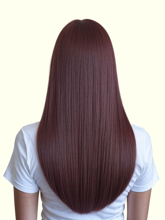 Medium Auburn #32 Nano Ring Hair Extensions | Real Hair Co
