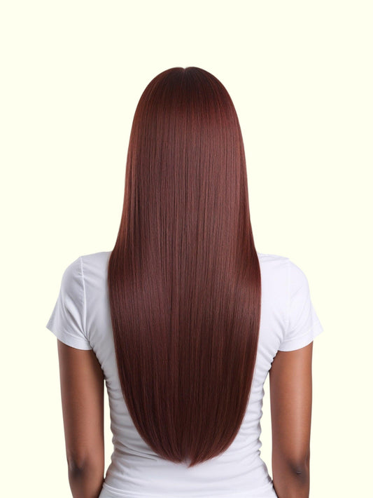 Rich Auburn #35 Nano Ring Hair Extensions | Real Hair Co