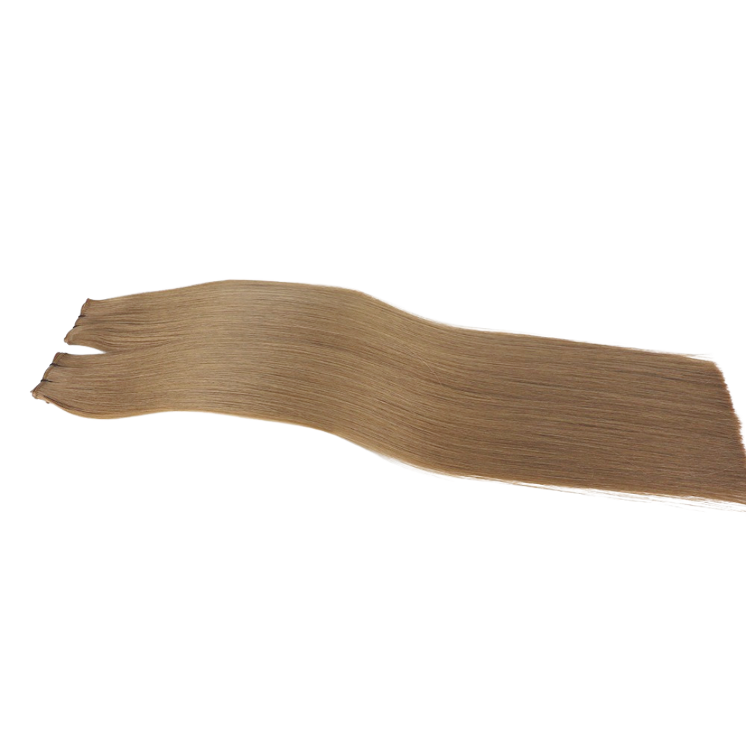 Cool Beige Dark Blonde #5CB Tape-In Extensions – Remy Human Hair – Same Day Shipping