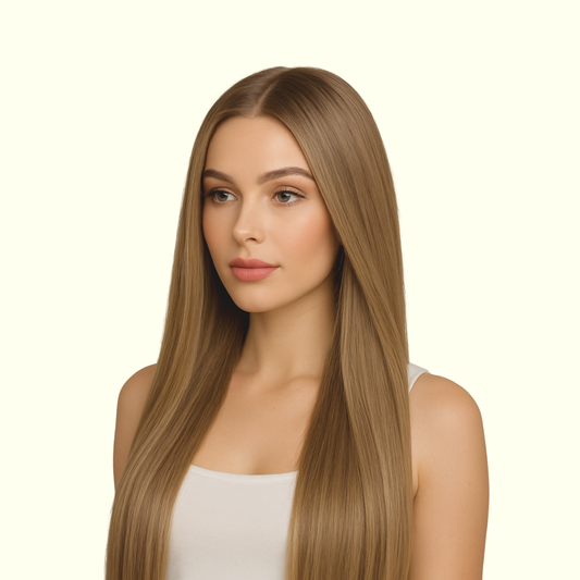 Cool Beige Dark Blonde #5CB Tape-In Extensions – Remy Human Hair – Same Day Shipping