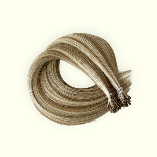 Beach Blonde Piano P8/60 Keratin Flat Tip Hair Extensions | Real Hair Co.
