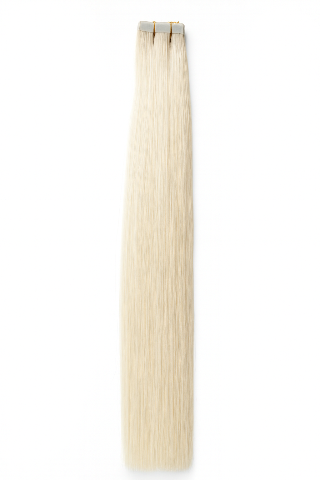 #60 Platinum Blonde Tape-In Hair Extensions – Remy Human Hair – Same Day Shipping