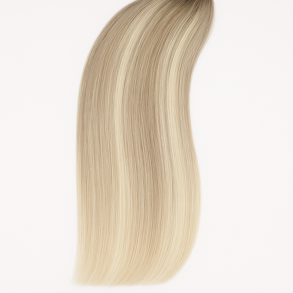 Balayage Lightest Ash Blonde  - T19-19/60 - Ultra-Thin Mini Weft Hair Extensions | Real Hair Co