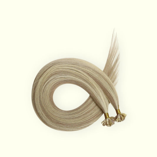 Sun-Kissed Blonde Piano P18/60 Keratin Flat Tip Hair Extensions | Real Hair Co.