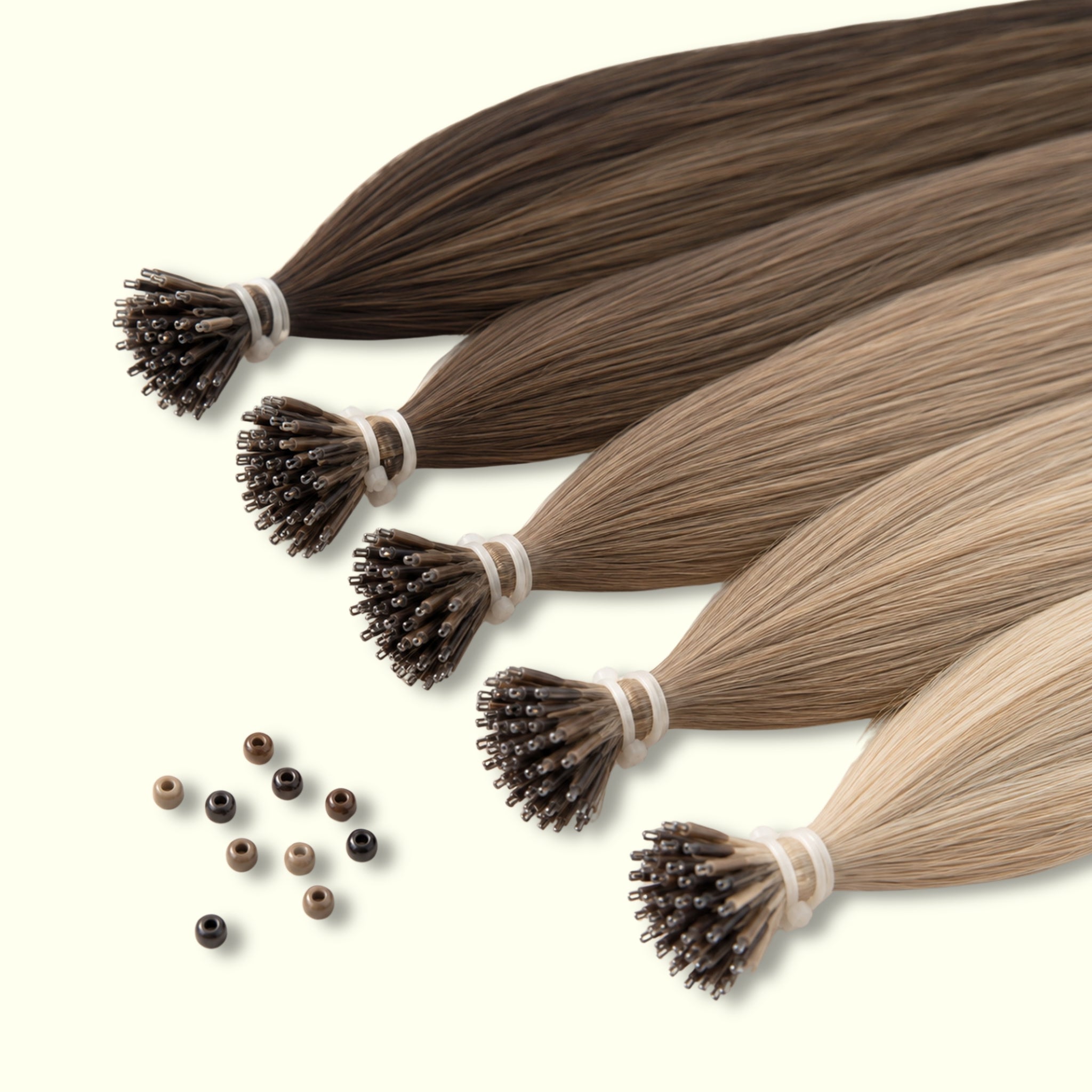 Nano Ring Hair Extensions Method Close Up | Real Hair Co