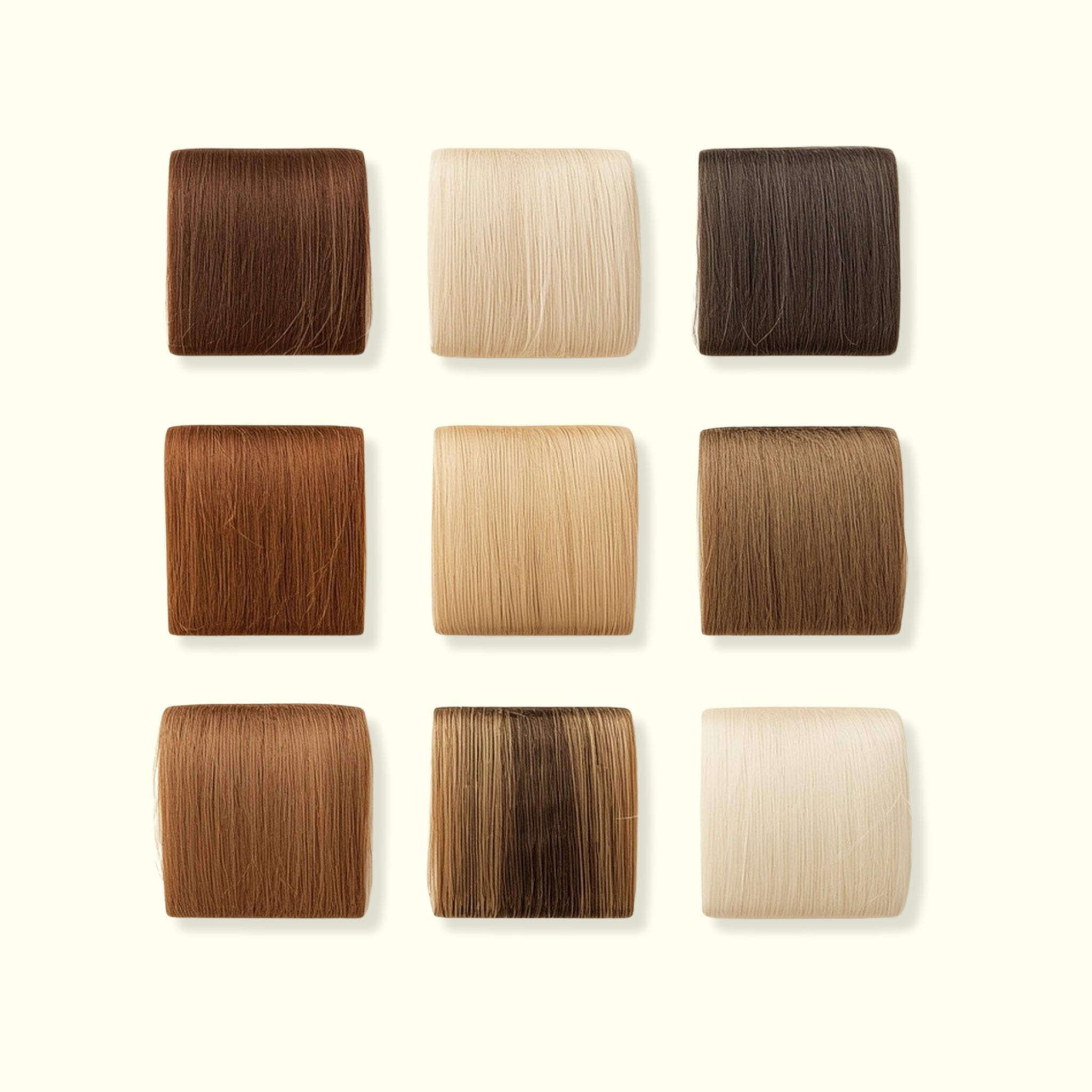 Hair Extension Shade Swatches For Colour Match 