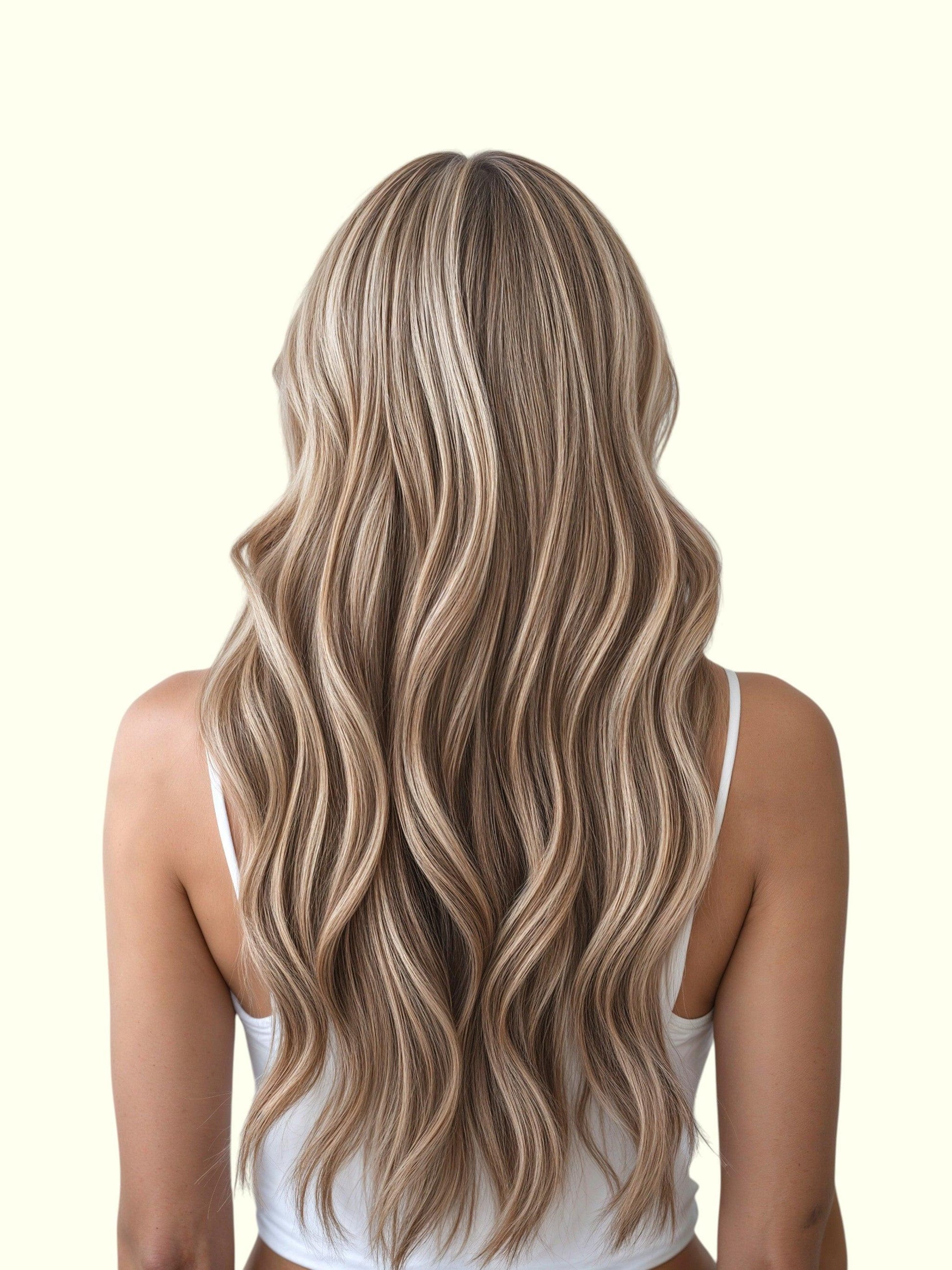 Ash Bronde Piano P8/60 Hand Tied Weft Hair Extensions – Remy Human Hair | Real Hair Co