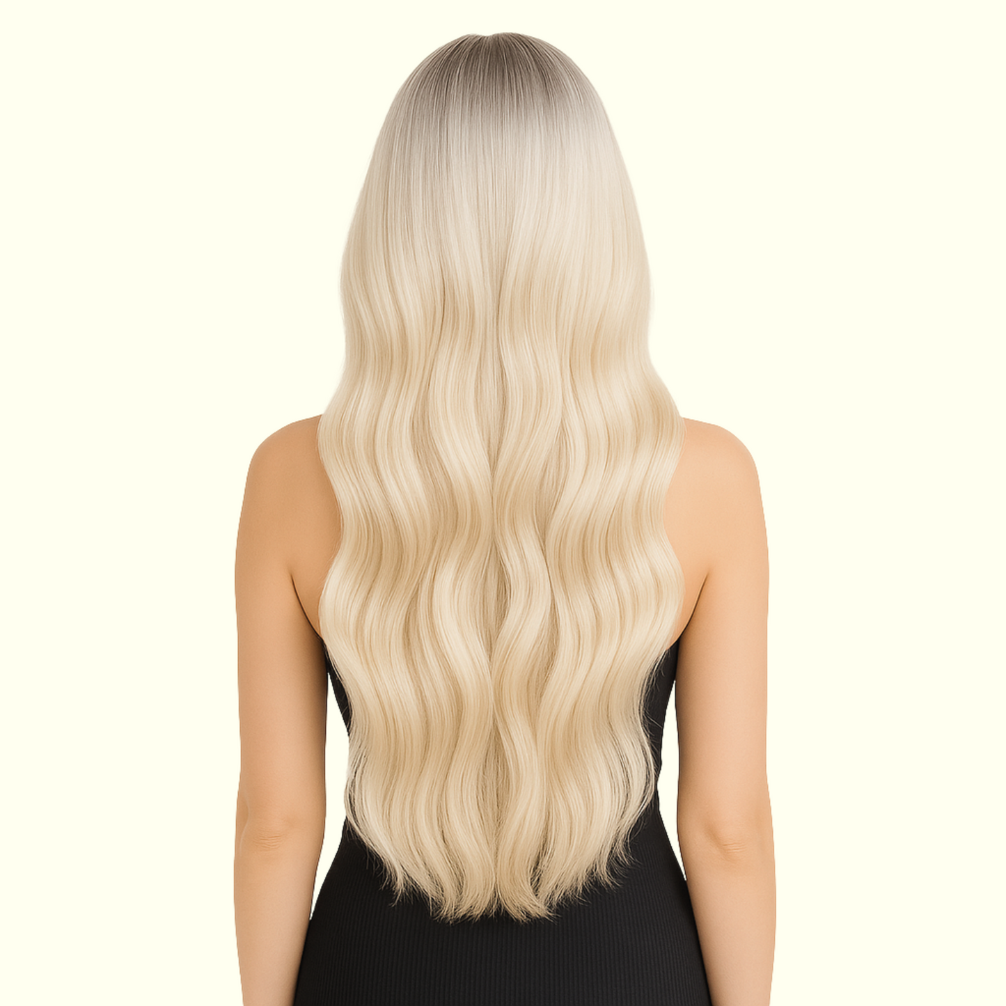 T18-60 Pearl Root to Platinum Tape-In Extensions – Remy Human Hair – Same Day Shipping
