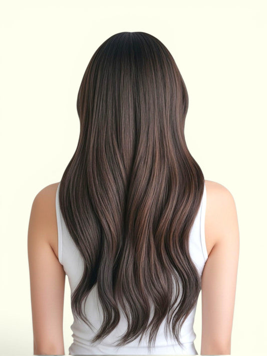 Shadow Root Brunette T1B-P1B/3 Nano Ring Hair Extensions | Real Hair Co