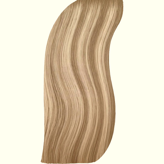 Hand Tied Weft Hair Extensions by Real Hair Co - Champagne Balayage Blonde T8-8/22 - 100% Remy Human Hair
