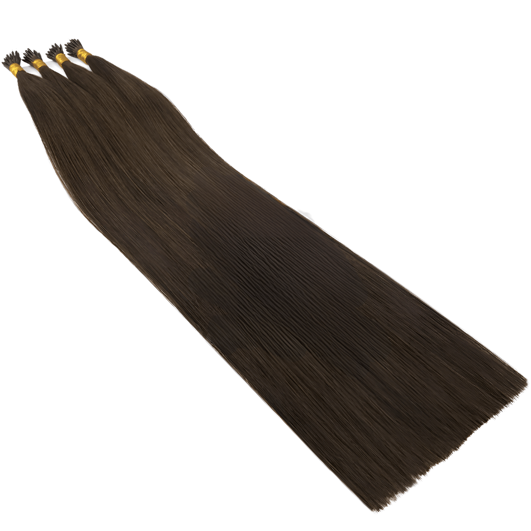Ash Brown #5 High-Quality Nano Ring Hair Extensions | Real Hair Co.