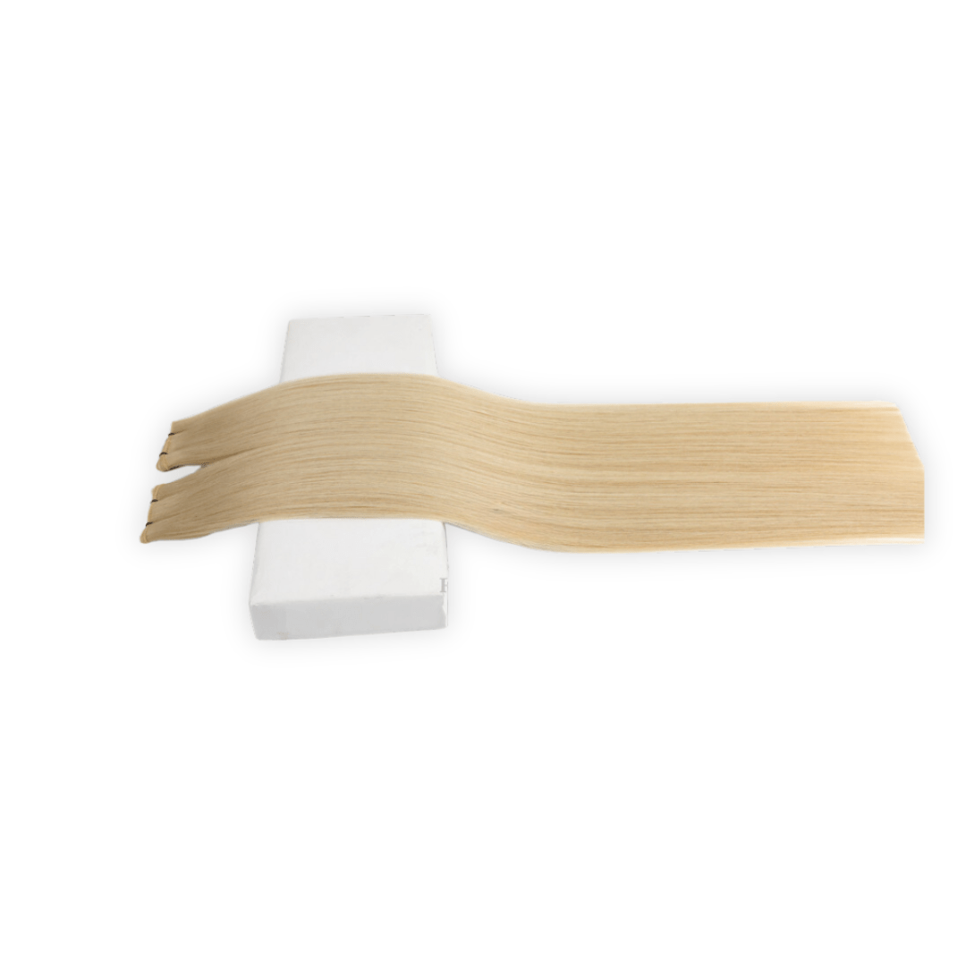 Ash medium light blonde #22 Ultra-Thin Mini Weft Hair Extensions | Real Hair Co.